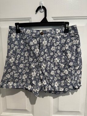 Old Navy Blue Floral Print Women's Shorts